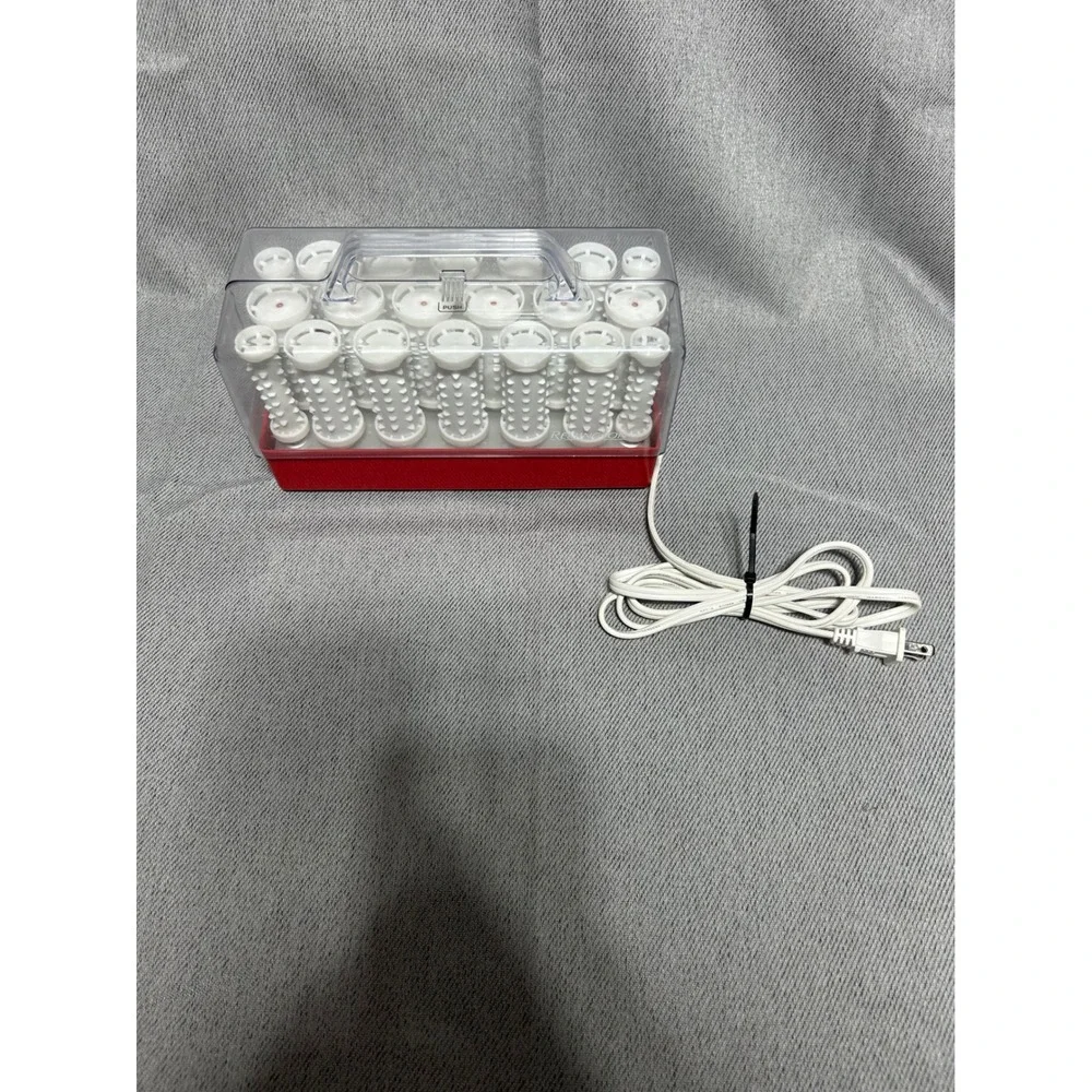 Remington Electric‎ Hot Rollers Hair Setter Red White 20 Rollers No Clips